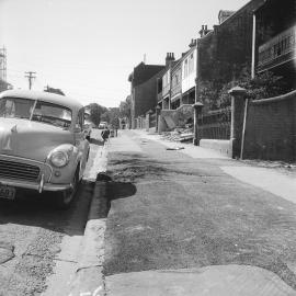 Demolition site for The University of Sydney, Codrington Street Darlington, 1965