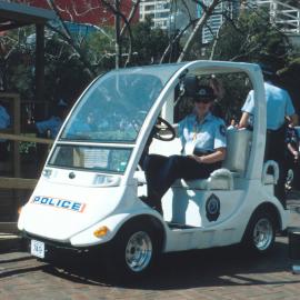 Police on duty at Darling Harbour, Sydney, 2000