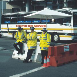 Police at checkpoint, Pyrmont, Sydney, 2000