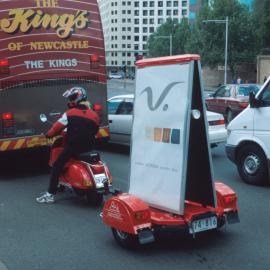 Advertising on the move, Eddy Avenue, Haymarket Sydney, 2000