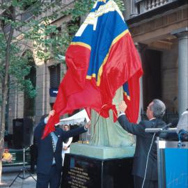 Unveiling Athena at Barrack Street, Sydney, 2000