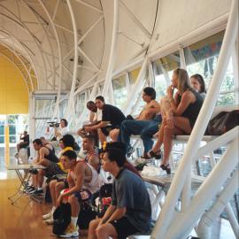 Spectators at King George V Recreation Centre, The Rocks, Sydney, 2000