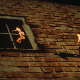 Legs on the Wall' entertain at the Circular Quay Live Site Sydney, 2000