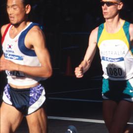 Men's Marathon runners at Bathurst Street Sydney, 2000
