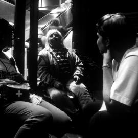 Meeting the homeless at night at various City locations, Sydney, 2000