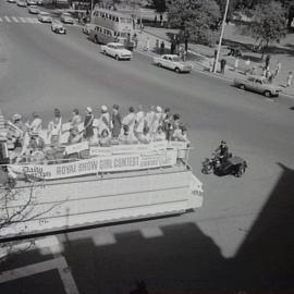 Royal Easter Show parade, corner Prince Albert Road and College Street Sydney, 1966