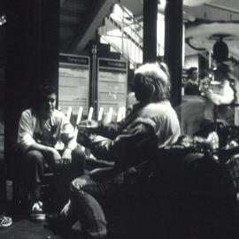 Meeting the homeless at night at various City locations, Sydney, 2000