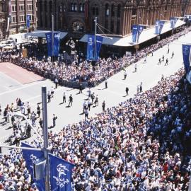 Crowd at the Olympic Athletes Tickertape Parade and Civic Reception, George Street, Sydney, 2000