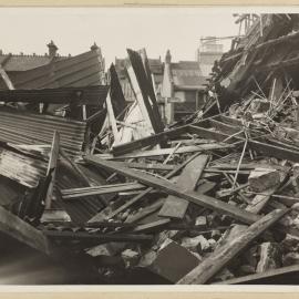 Print - Demolition in Dowling Street Woolloomooloo, 1944