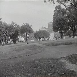Intersecting footpaths in Cook and Phillip Park, 1966