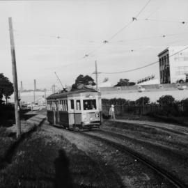 Trams & buses in Driver Avenue