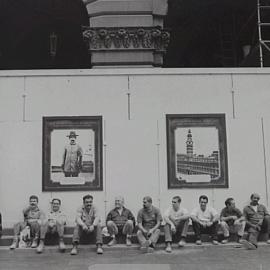 Lunch-time outside the General Post Office (GPO), Martin Place Sydney, 1999