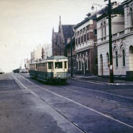 Tram outside Redfern Post Office, Redfern Street Redfern, 1953