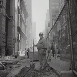 Pasqualie Grocan, footpath widening, Pitt Street Sydney, 1999