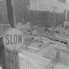 Construction of the Citibank Centre building, Park Street Sydney, 1999