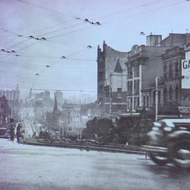 Traffic in William Street Darlinghurst, 1934