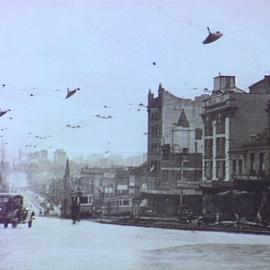 Traffic in William Street Darlinghurst, 1934