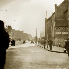 Oxford Street Darlinghurst before reconstruction, 1934