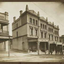 Print - Streetscape with Parker building, William Street Darlinghurst, 1916