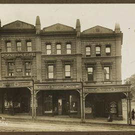 Print - Parker Building with Chemist, Cafe and Grocer, William Street Darlinghurst, 1916