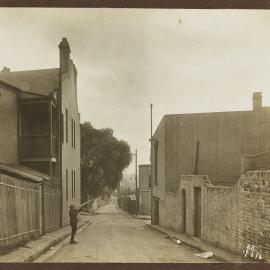 Print - Buildings along Premier Lane Darlinghurst, 1916
