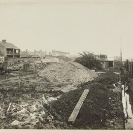 Print - Construction of the Municipal Council of Sydney Electricity Depot Camperdown, 1919