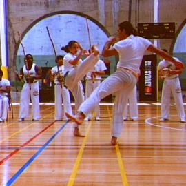 Demonstration activities, King George V Recreation Centre, Cumberland Street The Rocks, 1998
