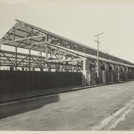 Print - Construction of the Municipal Council of Sydney Electricity Depot Camperdown, 1919