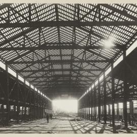 Print - Construction of the Municipal Council of Sydney Electricity Depot Camperdown, 1919