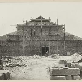 Print - Construction of the Municipal Council of Sydney Electricity Depot Camperdown, 1919