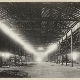 Print - Construction of the Municipal Council of Sydney Electricity Depot Camperdown, 1919