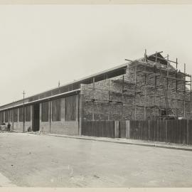 Print - Construction of the Municipal Council of Sydney Electricity Depot Camperdown, 1919