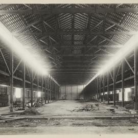 Print - Construction of the Municipal Council of Sydney Electricity Depot Camperdown, 1919