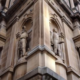 Sandstone statues, Lands Department Building, Bridge Street Sydney, 2001