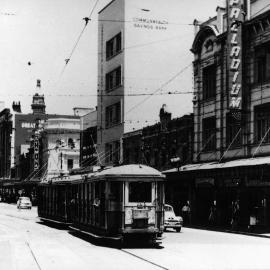 Tram in George Street, Haymarket, 1957