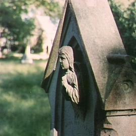 Gravestone carving, Roman Catholic Cemetery, Pennant Hills Road Parramatta, 2001
