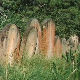 Sandstone gravestones, St Stephen's Church and Cemetery, Church Street, Newtown, 2001