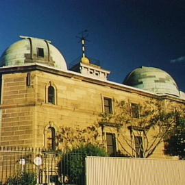Sydney Observatory showing two domes, Watson Road Millers Point, 2001