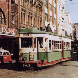 Tram in Castlereagh Street, Sydney, 1953