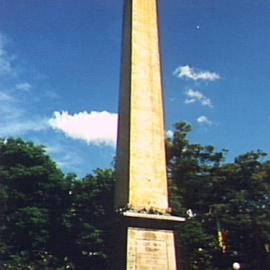 Thornton Monument in Hyde Park, Elizabeth Street Sydney, circa 2001