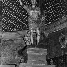Interior, Capitol Theatre, a statue, Augustus Caesar, Campbell Street Haymarket, 1972