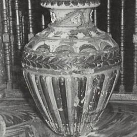 Interior, Capitol Theatre, plaster vase or urn, Campbell Street Haymarket, 1972