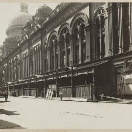 Print - Alterations to the Queen Victoria Building (QVB), along York Street Sydney, 1918