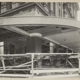 Print - New awning, alterations to the Queen Victoria Building, York Street Sydney, 1918