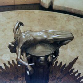 Scuplture 'Sacrifice' inside the Anzac War Memorial, Hyde Park Sydney, 1986