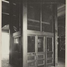 Print - Lift shaft, alterations to the Queen Victoria Building, George Street Sydney, 1919