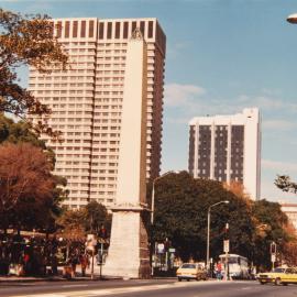 Thornton Monument in Hyde Park, Elizabeth Street, Sydney, 1986