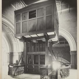 Print - Alterations to lift shaft, Queen Victoria Building, George Street Sydney, 1919