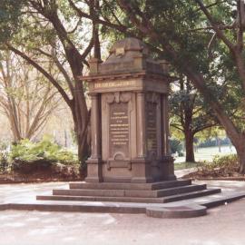 Oddfellows Memorial Fountain, Hyde Park Sydney, 1986