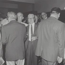 Ted Holesgrove retirement party, Edinburgh Castle Hotel, Pitt Street Sydney, 1970